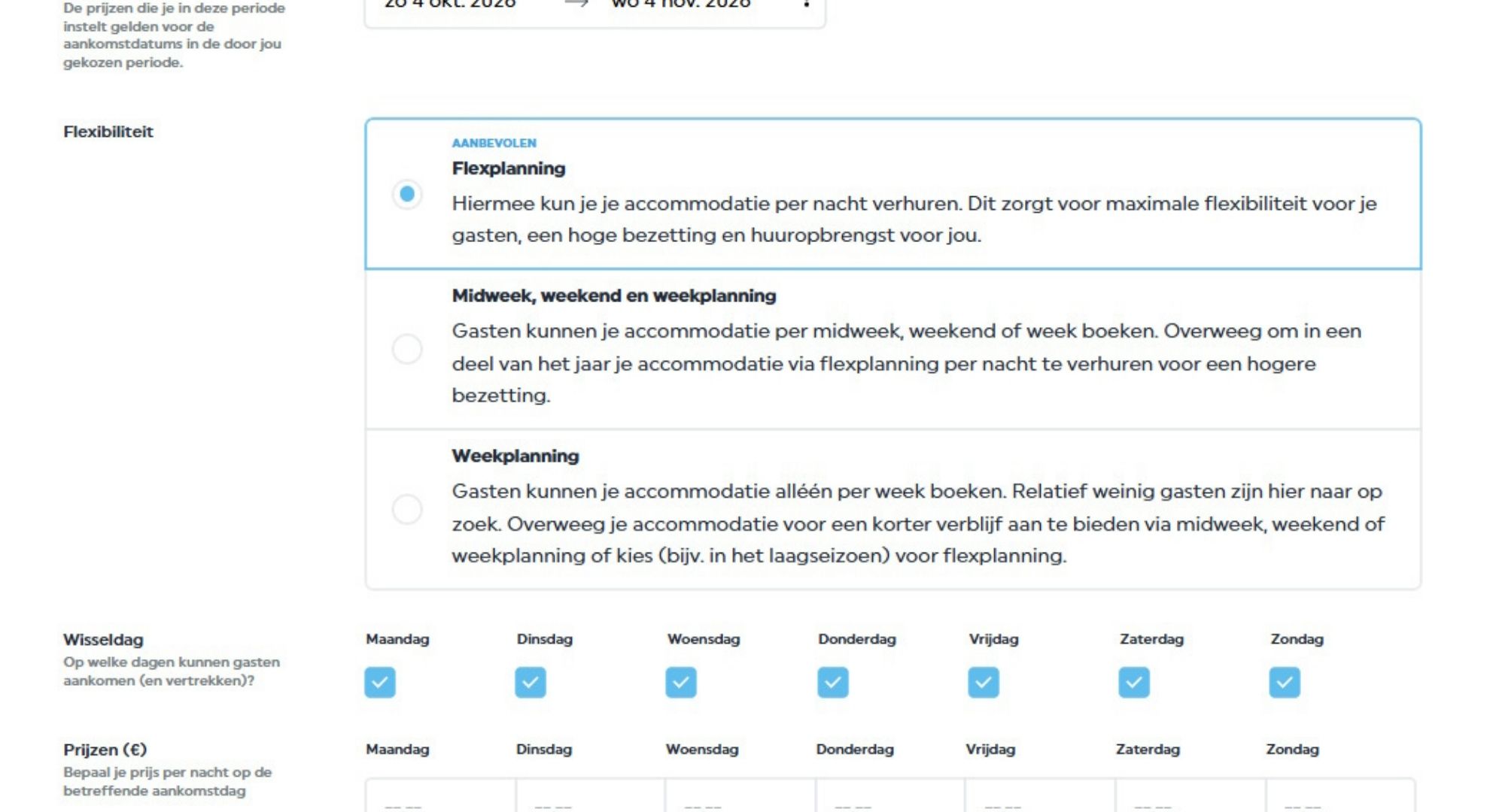 Vakantiegangers boeken flexibeler: kansen voor aankomstdagen op Texel
